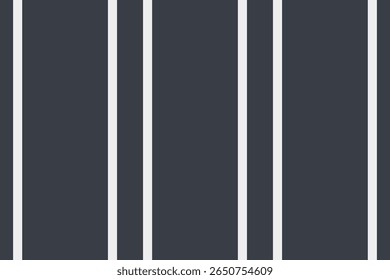 Pniform lines seamless vector, repetitive stripe textile texture. Dagged background pattern fabric vertical in dark and white colors palette.