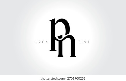 PNpn Elegant Serif Monogram Logo – Luxury Lowercase Typographic Lettermark for Modern Branding