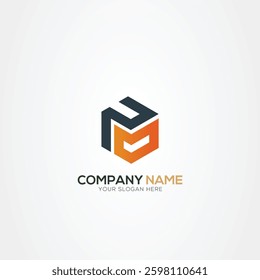 PO Alphabet letters Initials Monogram logo OP, P and O