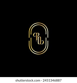 PO creative modern letters logo design template
