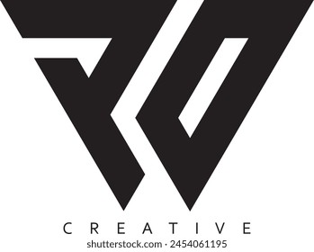 PO or DP, GO letter modern design