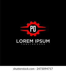 BESTELLUNG Initial Monogram für Automotive Logo Design Vektorgrafik