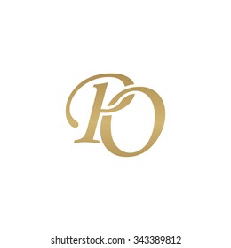 PO initial monogram logo
