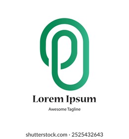 PO letter logo design vector file