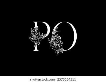 PO logo desing and monogram logo
