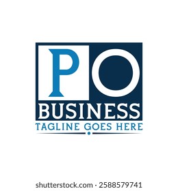 PO Logo. Letter PO Business Logo Design