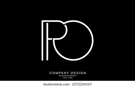 PO, OP, Abstract Letters Logo Monogram