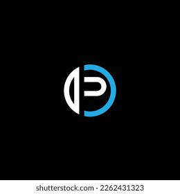 PO or OP abstract outstanding professional business awesome artistic branding company different colors illustration logo
