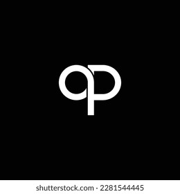 PO or OP abstract outstanding professional business awesome artistic branding company different colors illustration logo