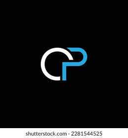 PO or OP abstract outstanding professional business awesome artistic branding company different colors illustration logo