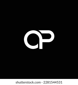 PO or OP abstract outstanding professional business awesome artistic branding company different colors illustration logo