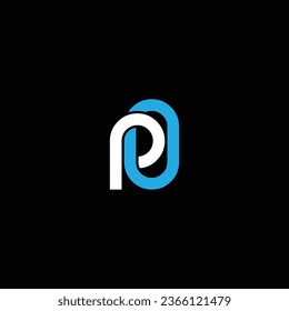 PO or OP abstract outstanding professional business awesome artistic branding company different colors illustration logo