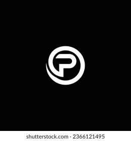 PO or OP abstract outstanding professional business awesome artistic branding company different colors illustration logo