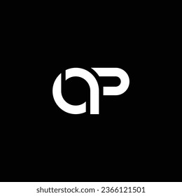 PO or OP abstract outstanding professional business awesome artistic branding company different colors illustration logo