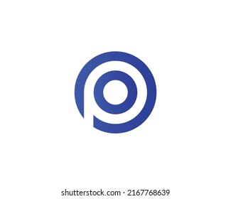 Po Op Logo Design Vector Template Stock Vector (Royalty Free ...