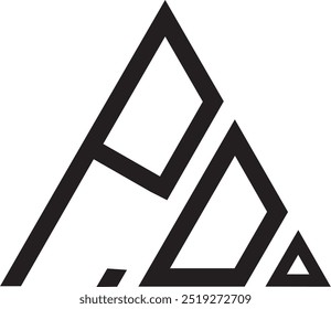 Logotipo da forma do triângulo da OC, ícone, símbolo, arquivo de vetor 