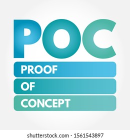 POC - Proof of Concept acronym, business concept background