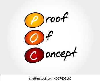 POC - Prueba de concepto, acrónimo de concepto de negocio