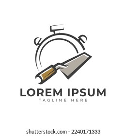 Pock Plastering Logo Vector Icon Illustration
