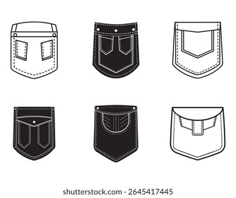 detalhes empacotados ícone do esboço silhueta vetor ilustração
