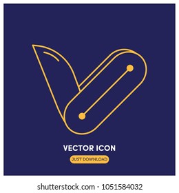 Pocket Blade Vector Icon Illustration
