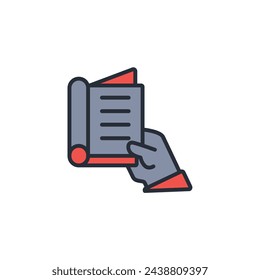 Pocket book icon. vector.Editable stroke.linear style sign for use web design,logo.Symbol illustration.