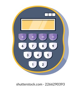 El icono plano de la calculadora de bolsillos está listo para uso premium 