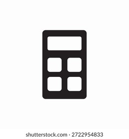 Vector de signo de icono de calculadora de bolsillo