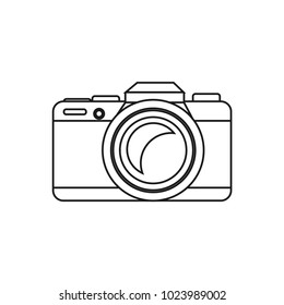 Pocket Camera Outlined Illustration