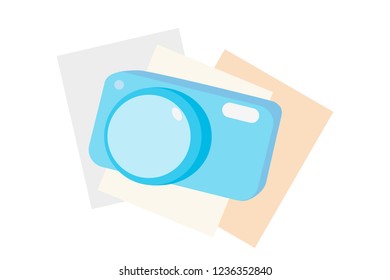 pocket camera with a paper