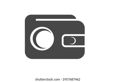 Pocket and Camera Symbol or Icon or Logo in One Object