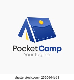 Pocket Camp Logo Design Template. Good for Business, Agency, Community and Organization