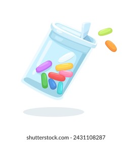 Pocket Candy Product Cartoon Illustration Vector