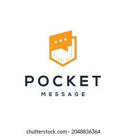 Logo-Vorlage für Pocket Chat-Inspiration