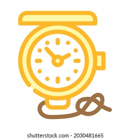 pocket clock color icon vector. pocket clock sign. isolated symbol illustration