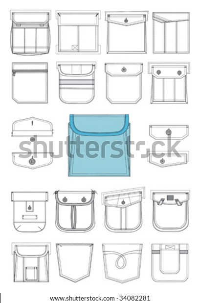 Pocket Clothes Stock Vector (Royalty Free) 34082281 | Shutterstock