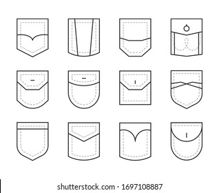 1,148 Tshirt pocket template Images, Stock Photos & Vectors | Shutterstock