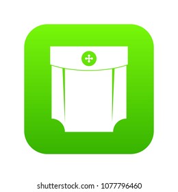 Pocket design icon digital green for any design isolated on white vector illustration