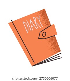 Design de adesivo de livro de diário de bolso