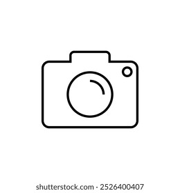 Pocket digital camera line vector icon