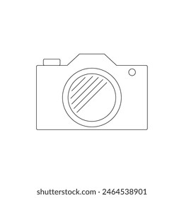 Pocket digital camera vector. Photo camera sign and symbol. Camera vector illustration.