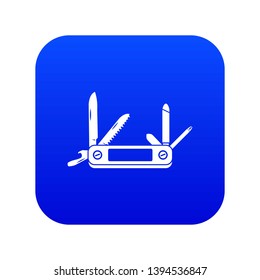 Pocket flashlight icon digital blue for any design isolated on white vector illustration