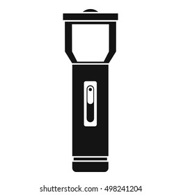 Pocket flashlight icon. Simple illustration of flashlight vector icon for web