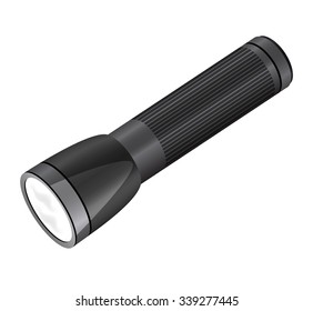 Pocket Flashlight isolated on a white background