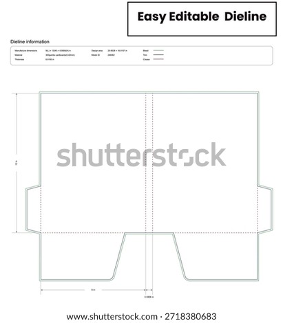 pocket folder dieline template box dieline die lines packaging custom dieline  box cardboard box dieline pizza printable product packaging layout,