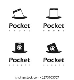 Pocket Gadget, Mobile phone Logo Design Inspiration