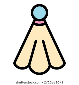 Ícone do lenço de bolso. Contorno bolso handkerchief vetor ícone cor plana isolado