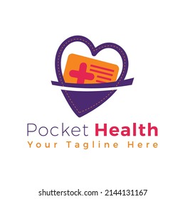 Pocket Health Logo Design and Logo Template