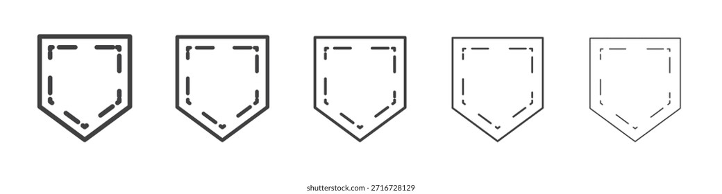 Diseño de icono de bolsillo, logotipo, App, interfaz de usuario. Ilustración vectorial, EPS