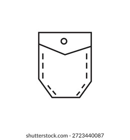 ícone de bolso ilustração elemento design